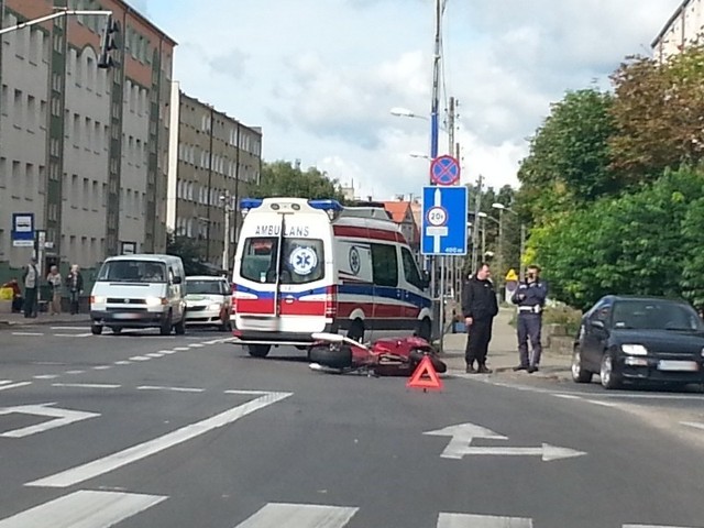 Wypadek w Dąbiu przy ul. Gierczak.
