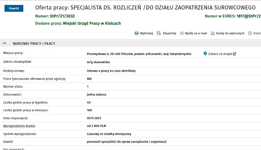 Specjalista do spraw rozliczeń - pensja od 2800 brutto