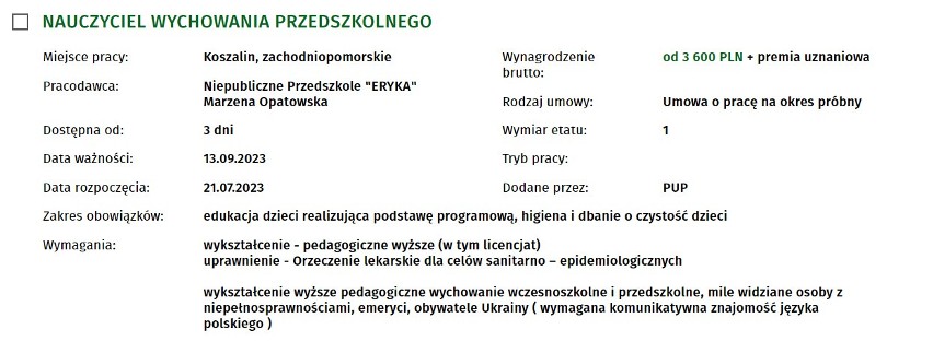 Najnowsze oferty pracy z Koszalina i regionu. Sprawdź!