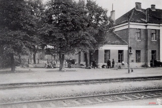 Stacja kolejowa w Sędziszowie, lata okupacji niemieckiej.