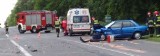 Zderzenie BMW i audi w Radziszewie. Cztery osoby ranne