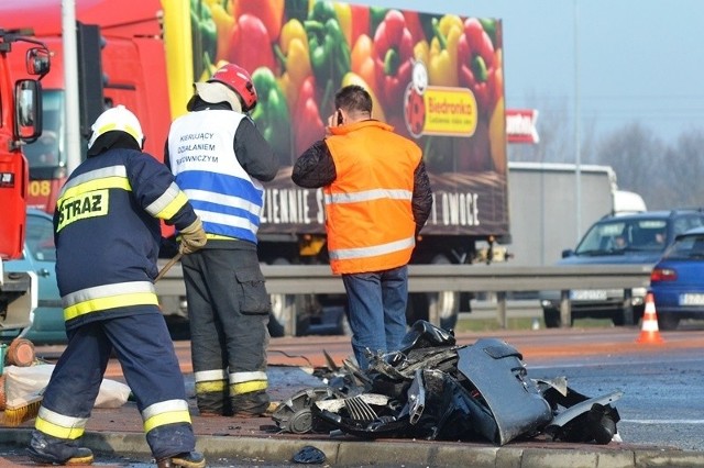 Wypadek na DK1 w Czechowicach-Dziedzicach