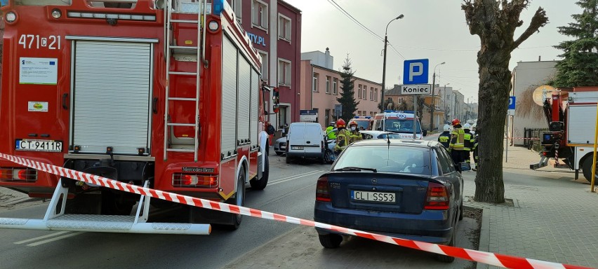 Wypadek na ulicy Kościuszki w Lipnie. Kobieta poważnie ranna [zdjęcia]