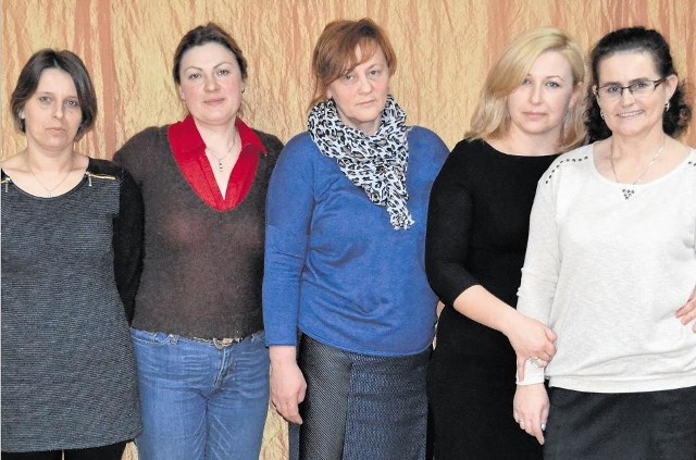 Nowa gminna rada KGW, od lewej: Anna Smolarek, Jolanta Wojciechowska, Krystyna Żernicka, Agata Pogodzińska i Iwona Waszak