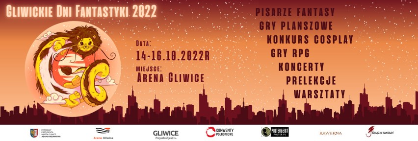 Gliwickie Dni Fantastyki 2022 odbędą się w Arenie Gliwice....