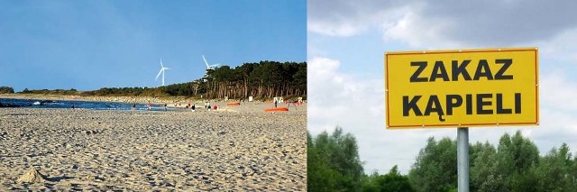 Zakaz kąpieli na plaży w Darłówku wprowadzono do odwołania.
