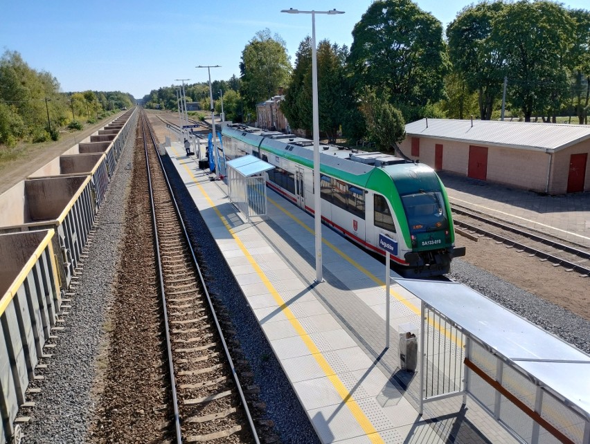 Przebudowany peron na stacji Augustów