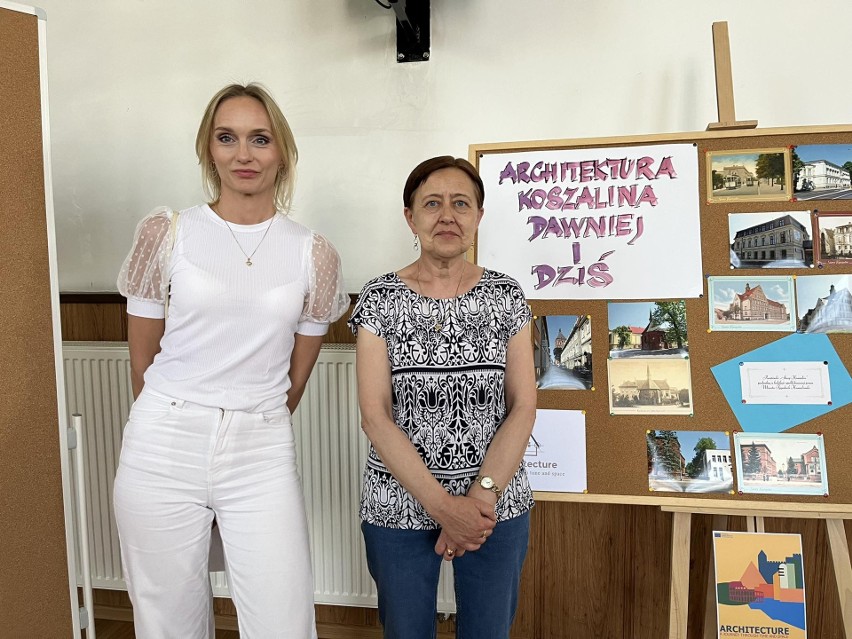 Katarzyn Sapieja (od lewej) i Ewa Wołkowska - szkolne...