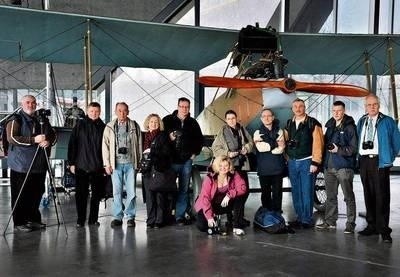 Uczestnicy pleneru lotniczego w Muzeum Lotnictwa Fot. Adam Gryczynski