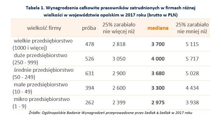 Najwyższe płace w opolskim otrzymywali pracownicy...