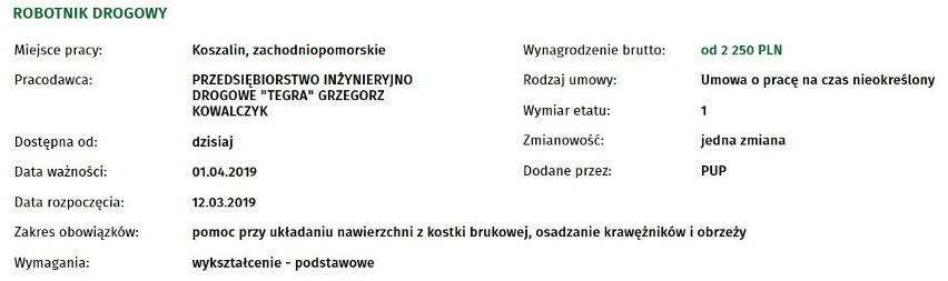 Jeśli szukasz pracy w Koszalinie, to sprawdź koniecznie...