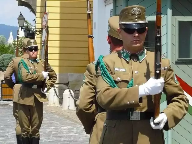 Zmiana warty przed pałacem prezydenta Węgier rozpoczyna się w południe.