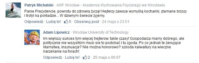 Fikcyjni wrocławianie pod niebiosa wychwalają Rafała Dutkiewicza 