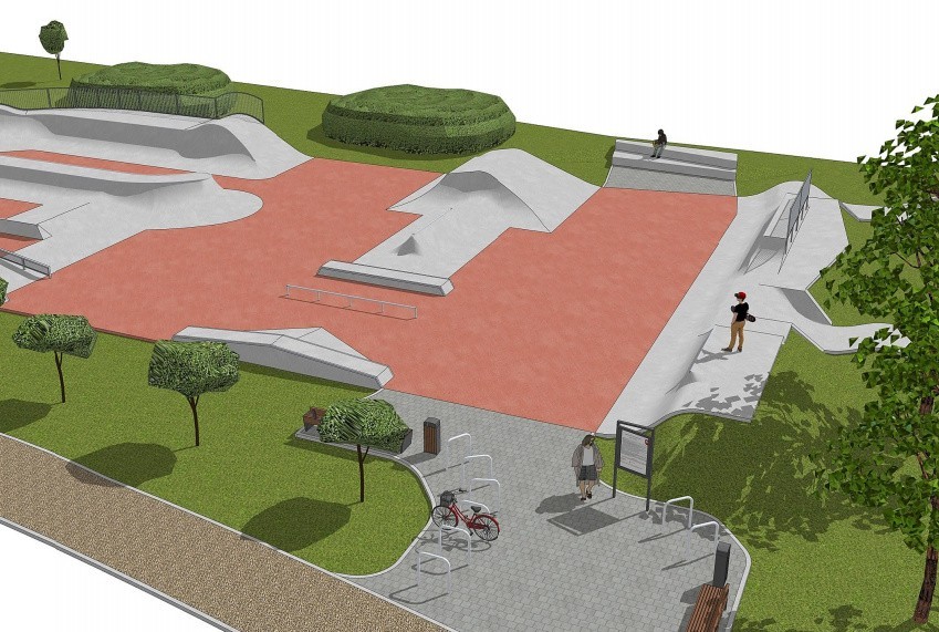 Skatepark na Bartoszowicach będzie wybudowany w ramach WBO [WIZUALIZACJE]