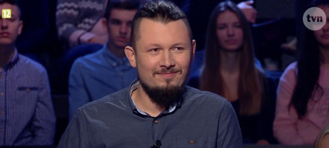 Remigiusz zagra o milion złotych.