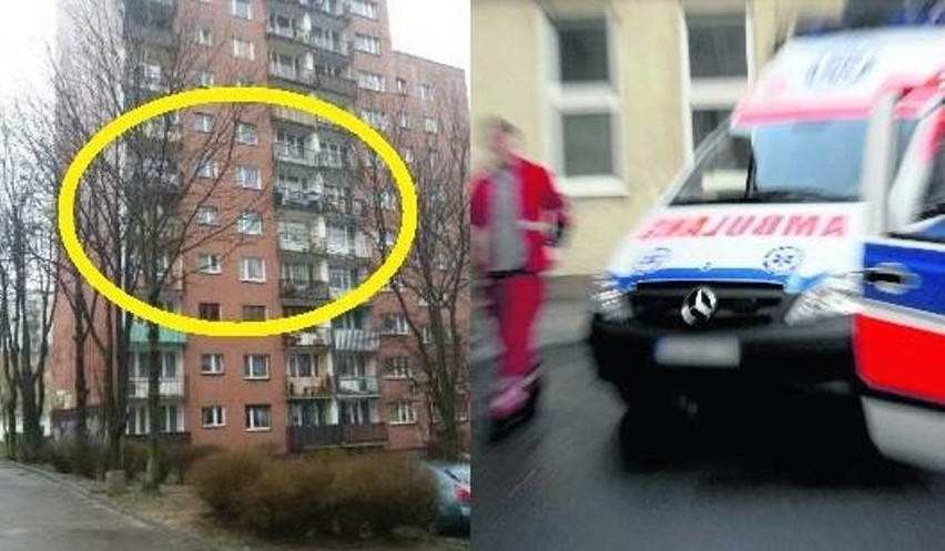Dwuletnie dziecko wypadło przez balkon w Sosnowcu na...