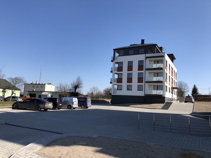 Nowe osiedle mieszkaniowe Duo Park w Sędziszowie.