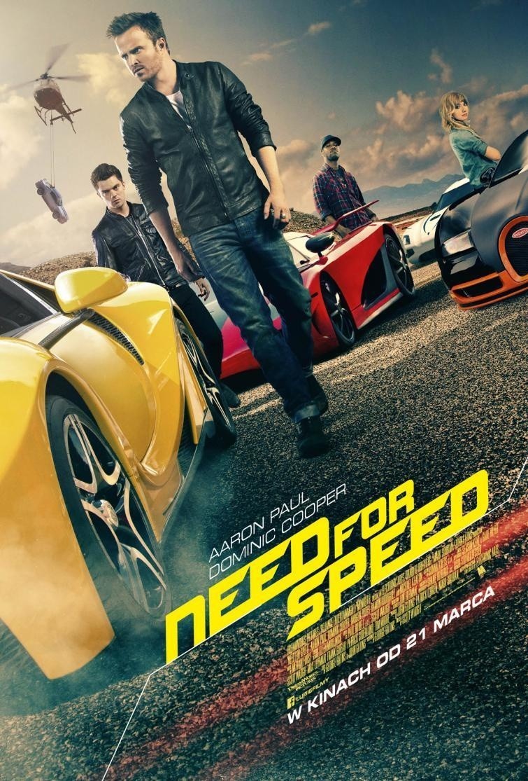 Film "Need for Speed" ma swoją polską premierę dziś