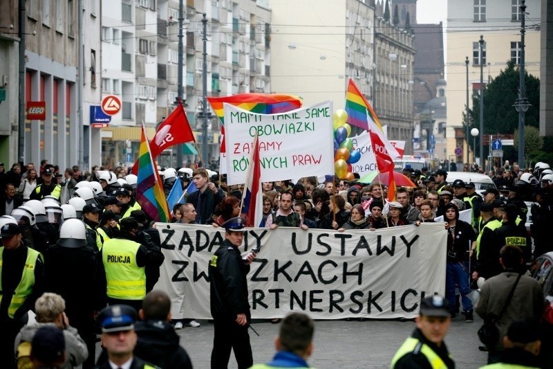 Pierwszy wrocławski Marsz Równości odbył się w 2009 roku....