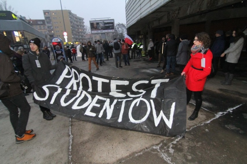 Protest studentów we Wrocławiu, 25.01.2017