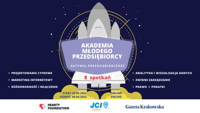 Krakowska Fundacja Hearty rusza z drugą edycją Akademii Młodego Przedsiębiorcy.