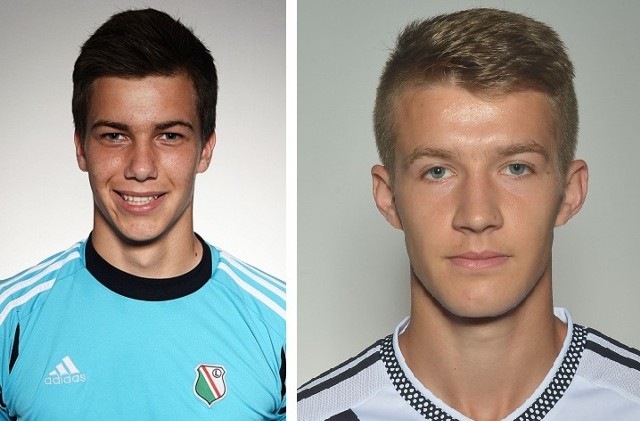 Od lewej. Radosław Majecki ma 16 lat. Jest bramkarzem Legii. Mateusz Zawal ma 20 lat. Może  grać w obronie i pomocy.    
