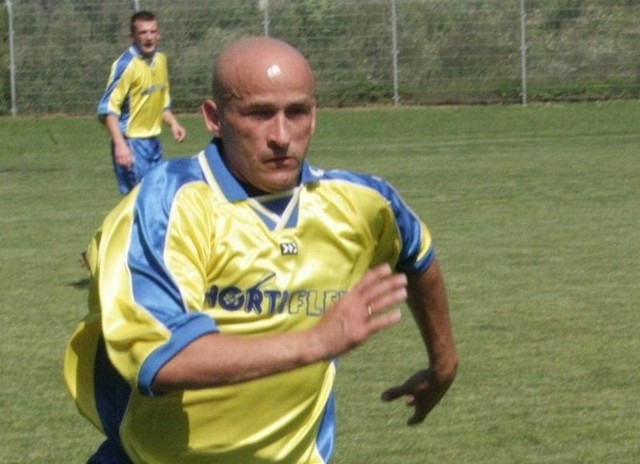 Tomasz rabanda zdobył dwie bramki dla Stali Brzeg.