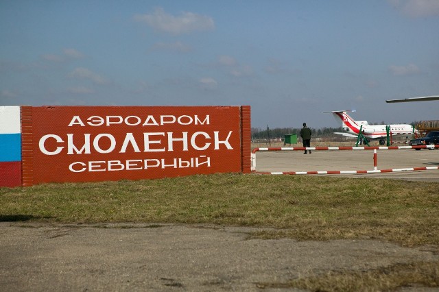 Lotnisko w Smoleńsku w pobliżu którego rozbił się samolot w 2010 r.