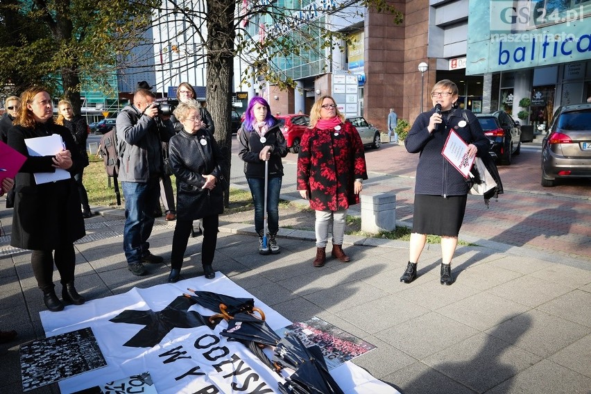 Kobiety znowu protestowały na ulicach Szczecina [zdjęcia, wideo]