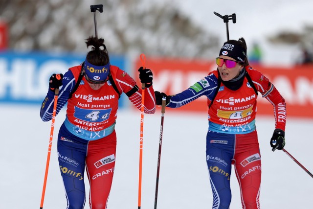 Francuzki wygrały rywalizację sztafetową podczas biathlonowego Pucharu Świata w Anterselvie.