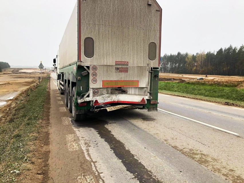 Wypadek na DK61 na trasie Górki-Sypniewo - Kobylin. Jedna...