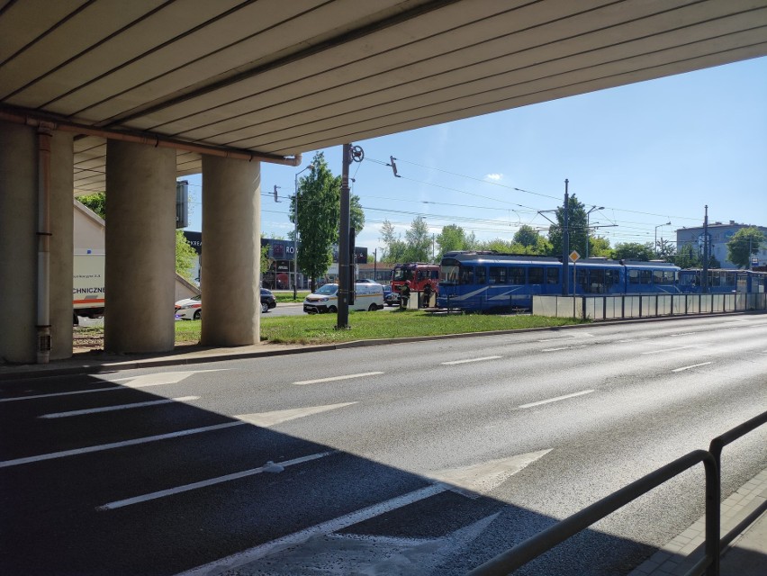 Kraków. "Wielki dym z tramwaju". Kolejne zdarzenie na tym samym przystanku