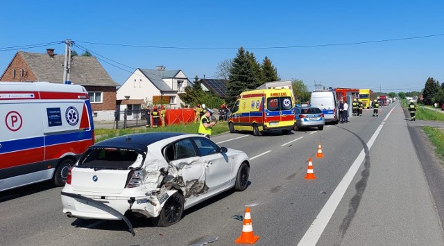 Do wypadku doszło na DK 94 w Ładnej, w kierunku Pogórskiej Woli