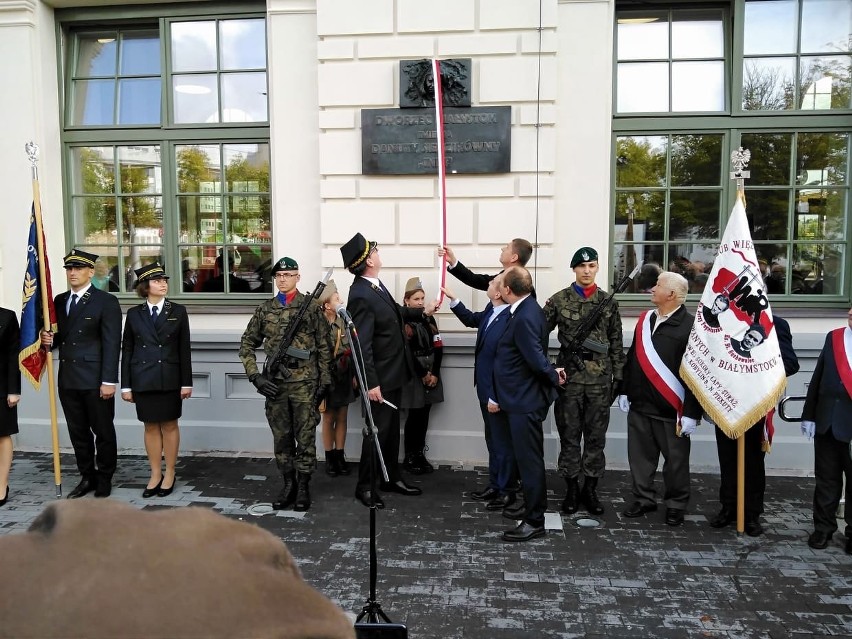 Danuta Siedzikówna ps. "Inka" patronką odnowionego dworca PKP Białystok (zdjęcia)