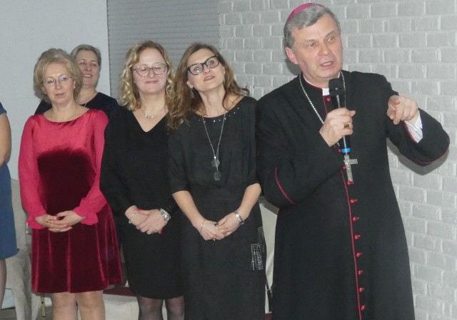 Noworoczne spotkanie nauczycieli z biskupem Tadeuszem Bronakowskim