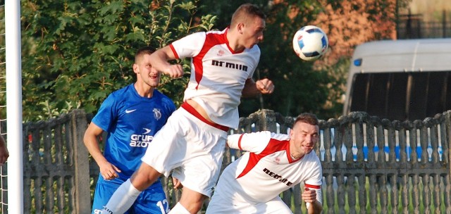 Michał Smolarczyk strzelił gola dla Wiernej Małogoszcz, w wyjazdowym spotkaniu z Garbarnią Kraków.
