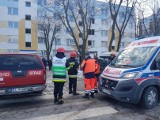 Pożar w bloku na Widzewie. Dramatyczne chwile 80-letniej właścicielki mieszkania  [zdjęcia, FILM]