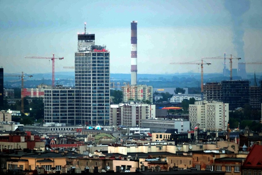 Panorama Katowic z wieży spadochronowej. Zobacz jak pięknie!