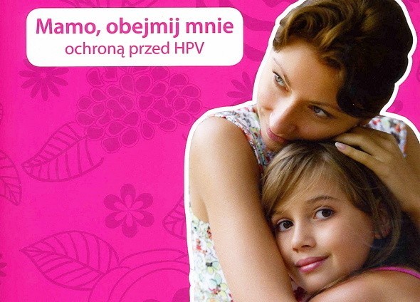 Plakat propagujący akcję szczepień przeciw HPV