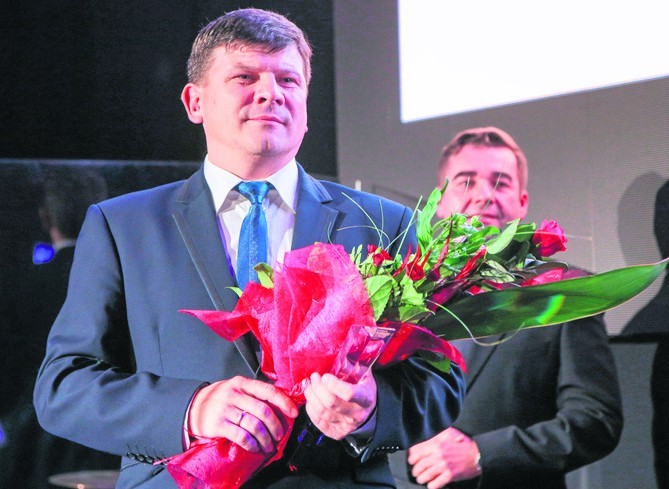 Krzysztof Syper odebrał nagrodę dla firmy Supros jako lidera...