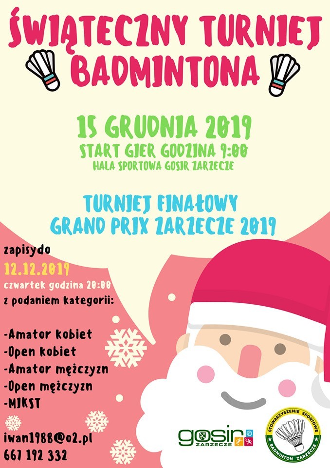 Świąteczny Turniej w ramach Grand Prix Zarzecze 2019 (n. 8,...
