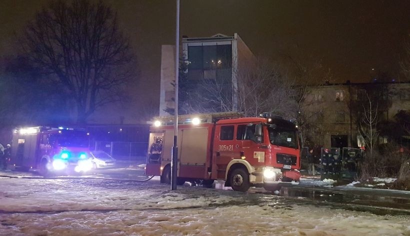 Pożar wybuchł w opuszczonej kamienicy przy al. Piłsudskiego