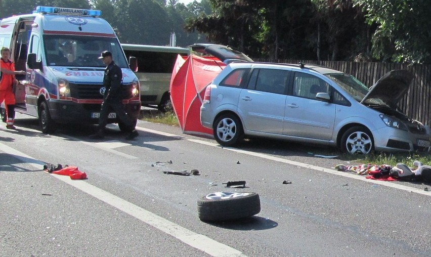 Wypadek na krajowej "pięćdziesiątce" pod Grójcem. Nie żyje kierowca (zdjęcia)