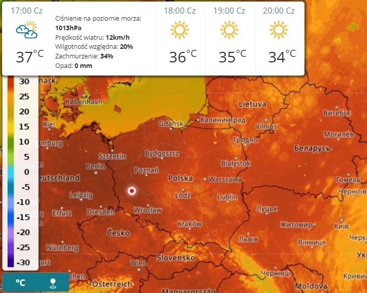 Tak będzie w czwartek, o godz. 17.00 - w niektórych...