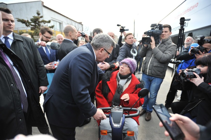 Prezydent Bronisław Komorowski w Starogardzie Gdańskim