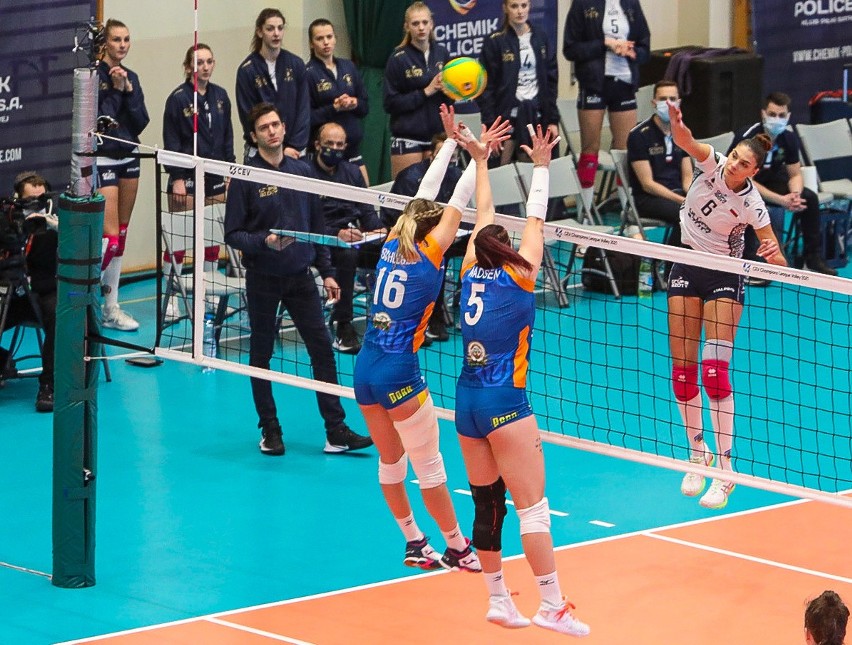 Grupa Azoty Chemik Police - VK UP Ołomuniec 3:0. Szybki mecz w Lidze Mistrzyń. Zobacz zdjęcia