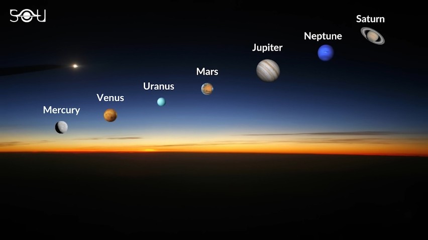 24 czerwca przed świtem czeka nas parada planet. 5 planet...