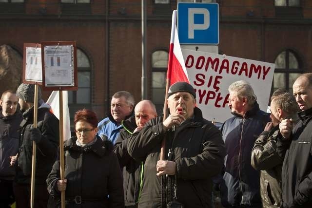 Pracownicy Bioetanolu protestowali już m.in. przed Urzędem Wojewódzkim.