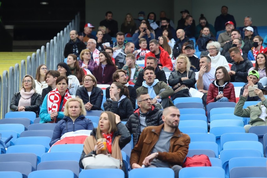 Kibice na Stadionie Śląskim podczas Drużynowych Mistrzostw...