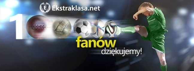 Ekstraklasa.net ma 100 000 fanów na Facebooku